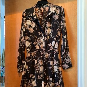 Nordstrom B.P. Black Floral romper